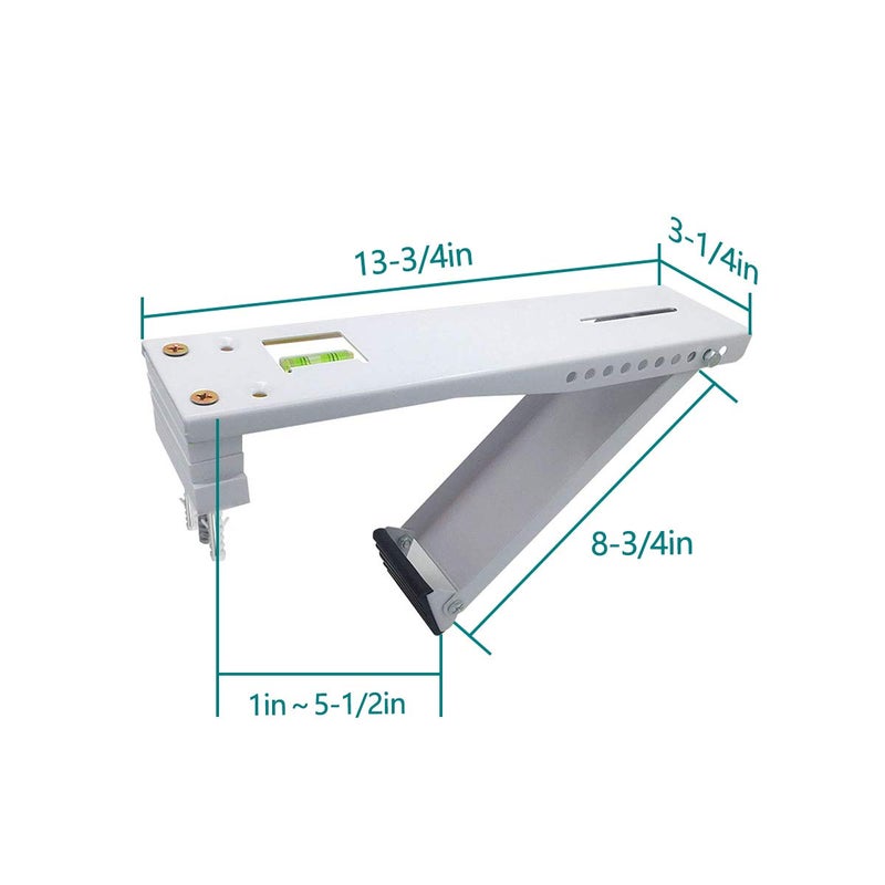Daisypower Window AC Bracket,Window Air Conditioner Support Brackets Light Duty,Sturdy Structure AC Unit Bracket,Up to 85lbs, 5,000~12,000BTU(S) - Image 2